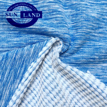 Tissu en tissu molleton éponge spandex en mélange de polyester et jacquard de CD de textile de Changshu pour le survêtement